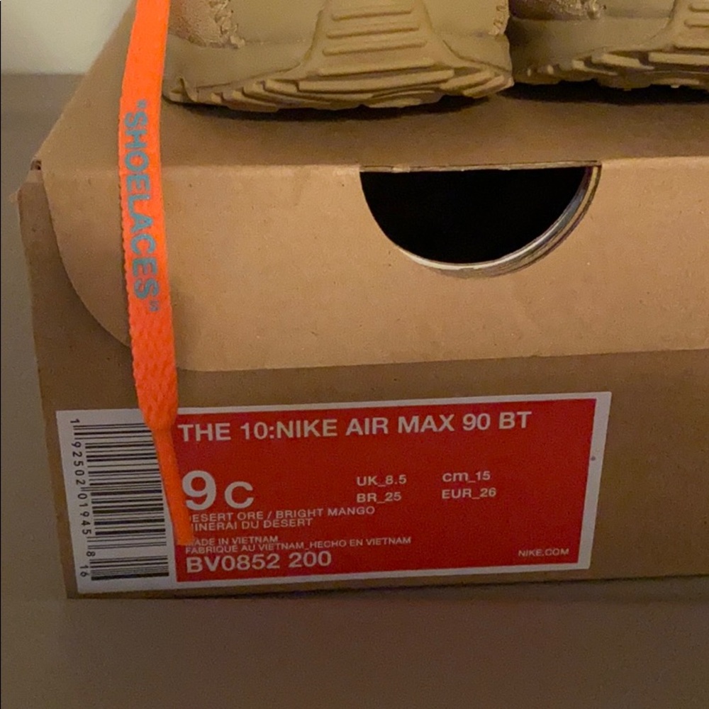 Children’s Nike Max 90 BT size 9c OFF-WHITE - Picture 4 of 5